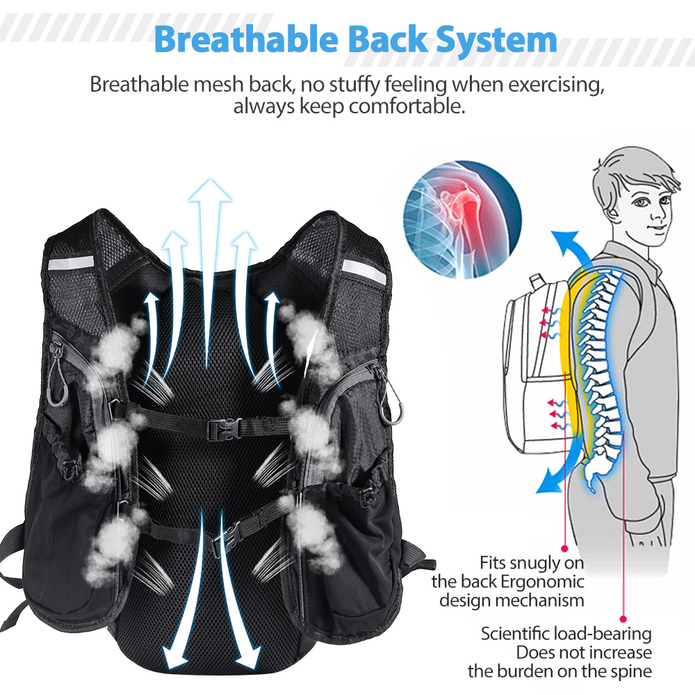 Running Backpack Vest With Wat - Mountain Biking Vest ulasan dan harga