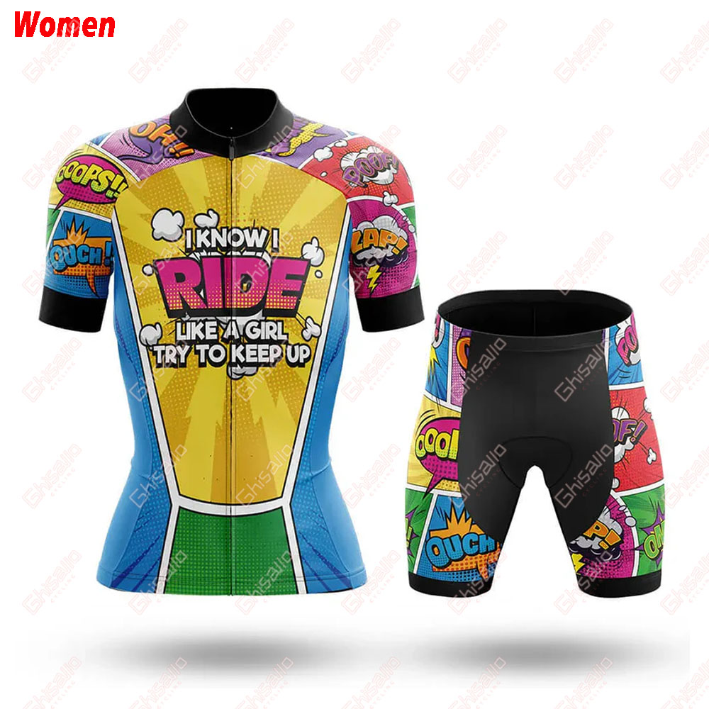 Like A Girl Comic Polyester Cy - Mountain Biking Outfits Women ulasan dan harga