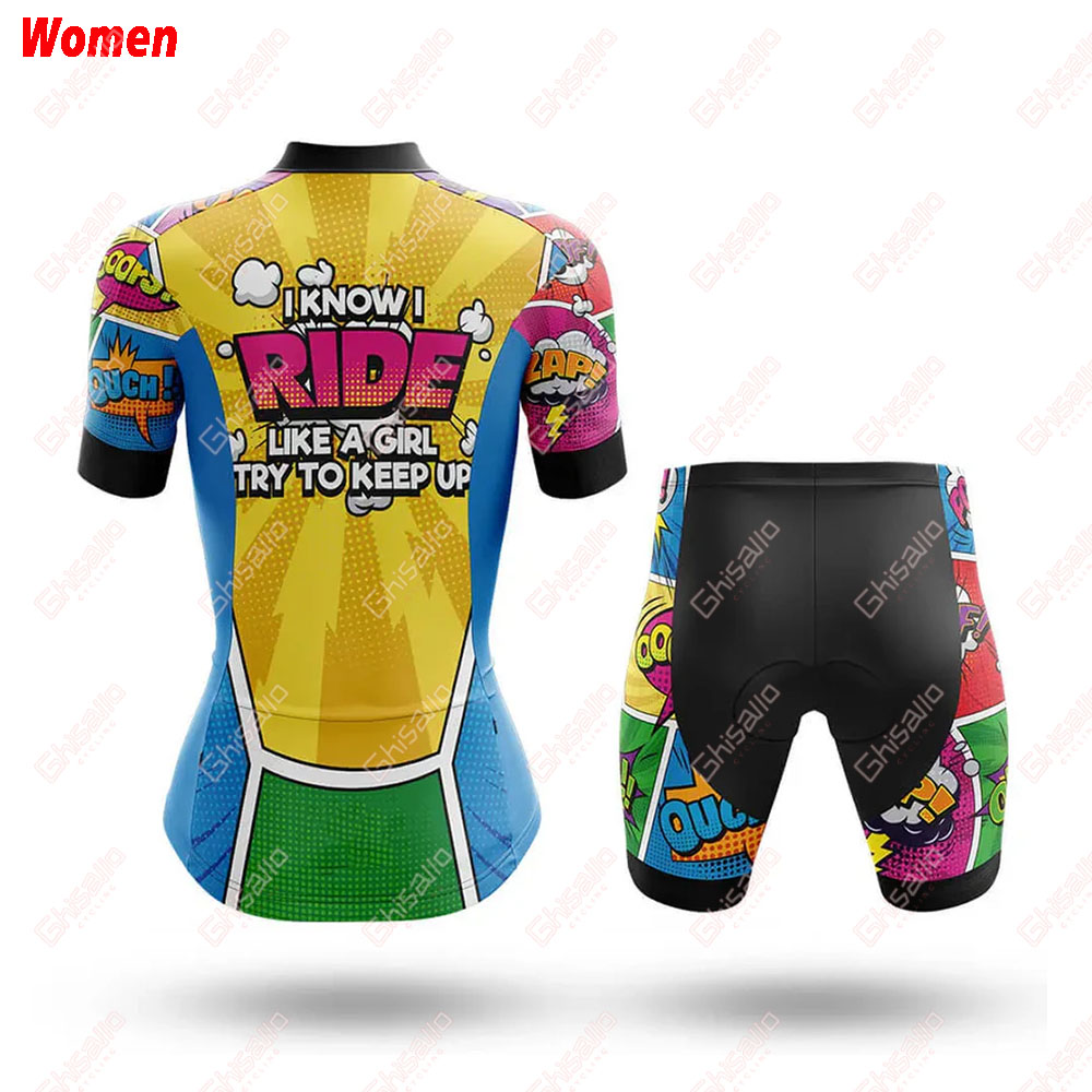 Like A Girl Comic Polyester Cy - Mountain Biking Outfits Women ulasan dan harga