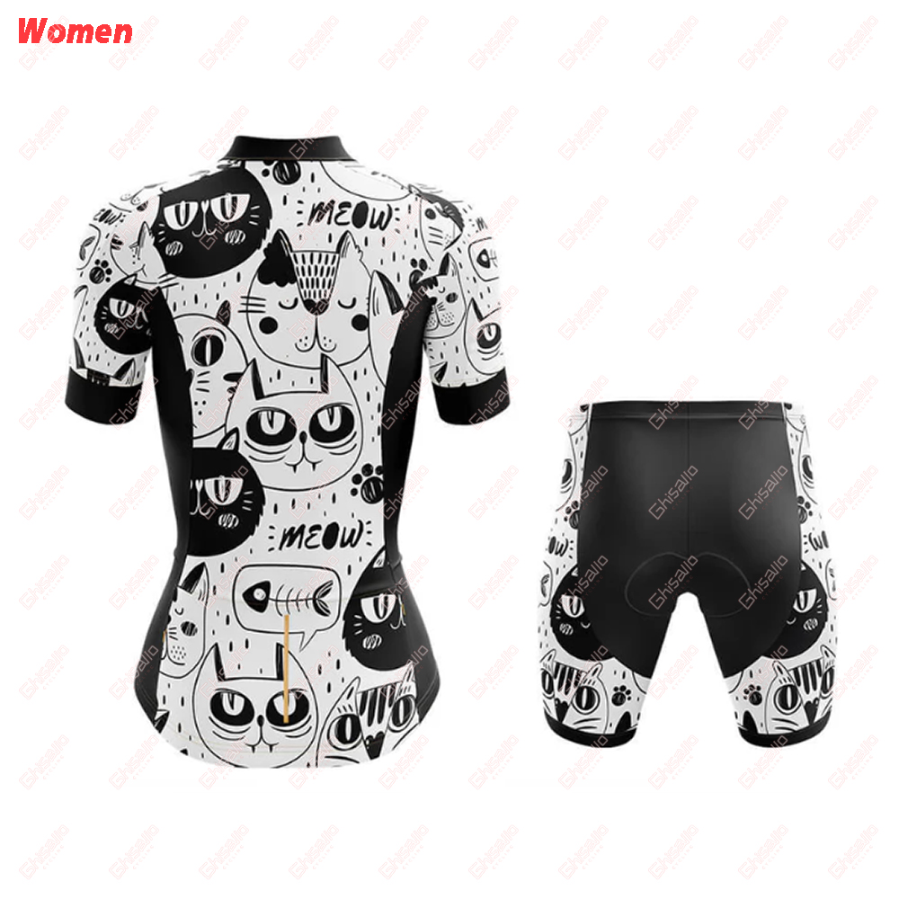 Cat Sleeveless Polyester Cycli - Mountain Biking Outfits Women ulasan dan harga