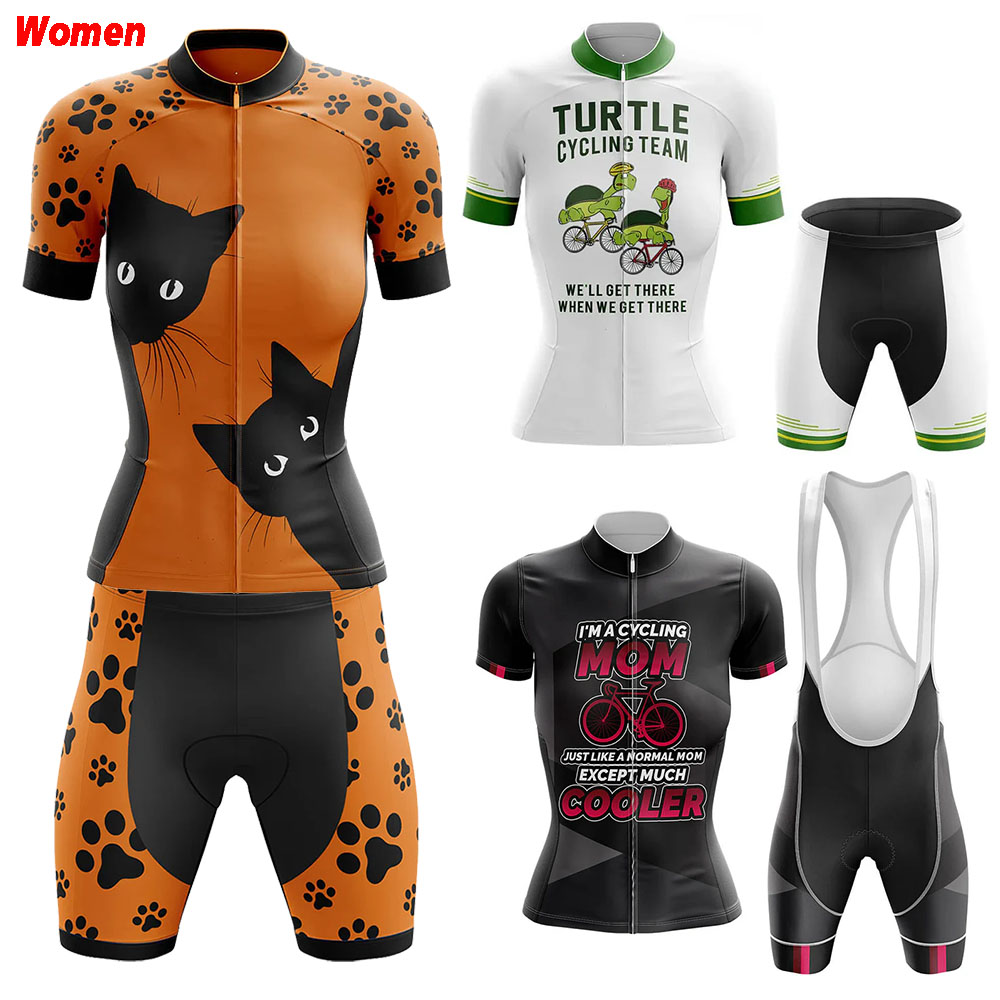 Peek A Boo Cat Polyester Cycli - Mountain Biking Outfits Women ulasan dan harga