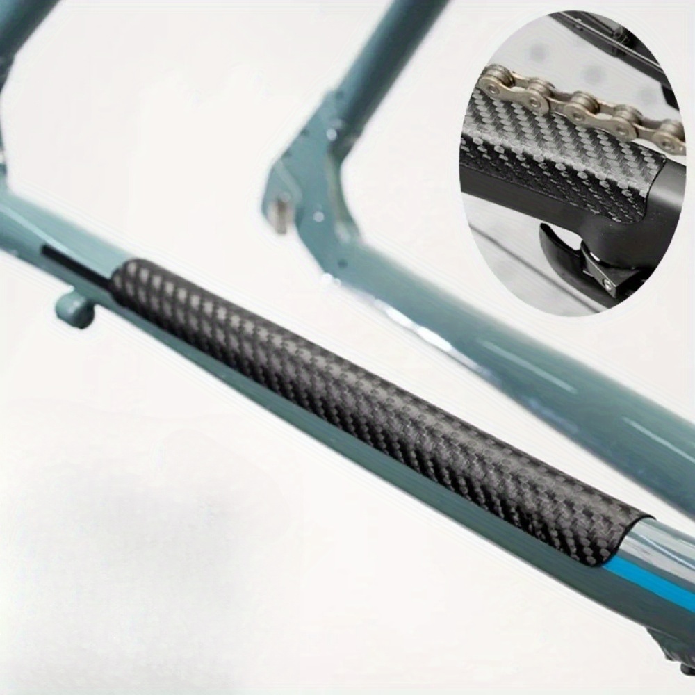 Black Carbon Fiber Bicycle Cha - Chainstay Protector Wrap ulasan dan harga